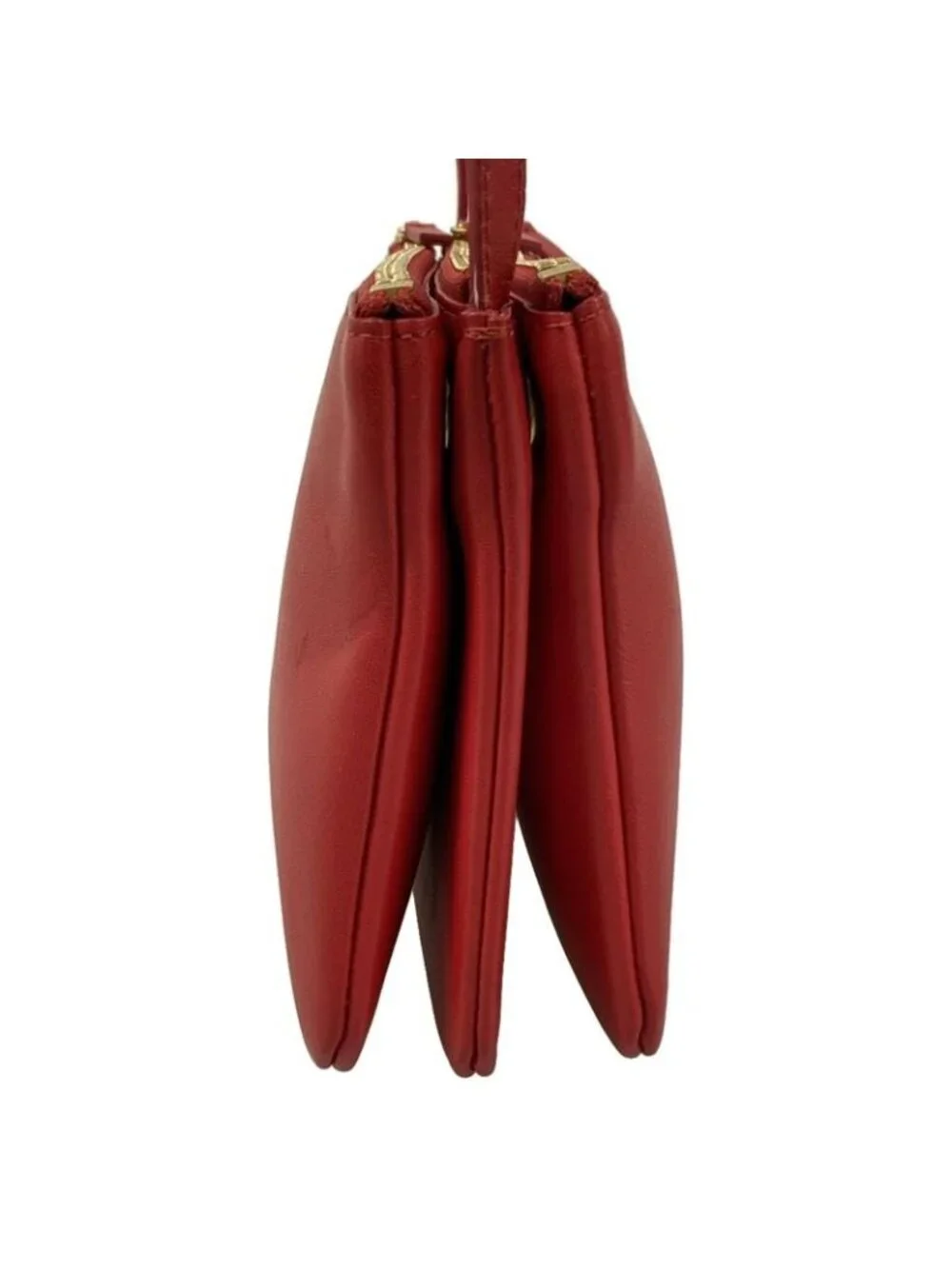 Celine Shoulder Bag Trio Red Leather - Picture 4 of 15